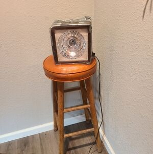 Silver and Black Disco Light